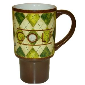 Lang Golf Hole In One Brown & Green Plaid Mug 2007